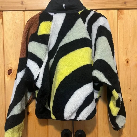 FP Movement Rocky Ridge Pullover Fleece Jacket Oversized small Peruvian Walnut - Picture 4 of 12